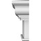 Ekena Millwork 180" Bottom Width x 188 1/2" Top Width x 12"H x 1 1/4"P Craftsman Crosshead CRH12X180 - alternate 2